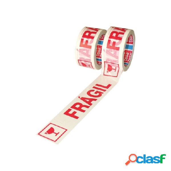 Cinta de embalar Tesa Tape Polipropileno logo "Frágil"