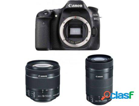 Cámara Reflex CANON EOS 80D + Objectivo EF-S 18-55MM F4-5.6