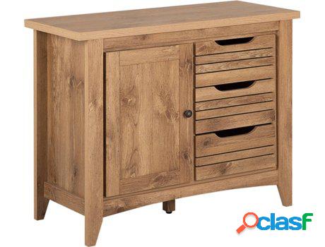 Cómoda Agora (Marrón - MDF -43x99x80 cm)