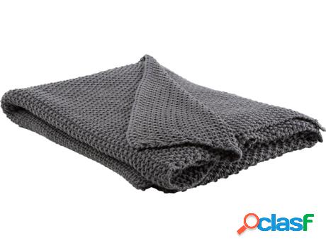 Cobertor Asaka (Gris - Algodón -130x180x1 cm)