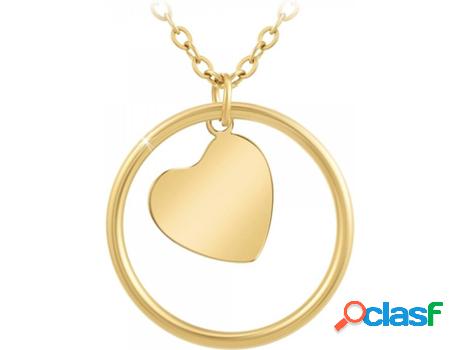 Collar SC_BOHEME Corazón (Acero - Dorado - 42,5cm)
