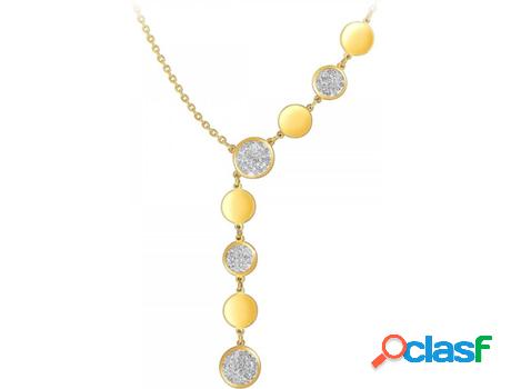 Collar SC_BOHEME Cristales (Acero - Dorado - 49cm)