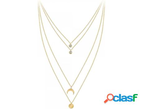 Collar SC_BOHEME Zirconia (Acero - Dorado - 41cm)