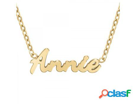 Collar SC_CRYSTAL Annie (Acero - Dorado - 40cm)