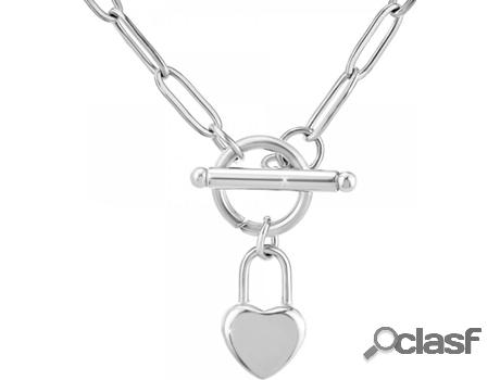 Collar SC_CRYSTAL Corazón (Acero - 40cm)