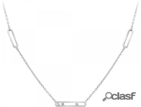 Collar SC_CRYSTAL Cristales (Acero - 44cm)