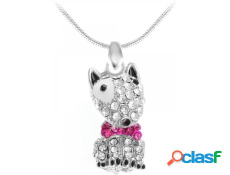 Collar SC_CRYSTAL Cristales (bañado a rodio - 41 cm)