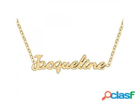 Collar SC_CRYSTAL Jacqueline (Acero - Dorado - 40cm)