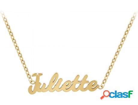 Collar SC_CRYSTAL Juliette (Acero - Dorado - 40cm)