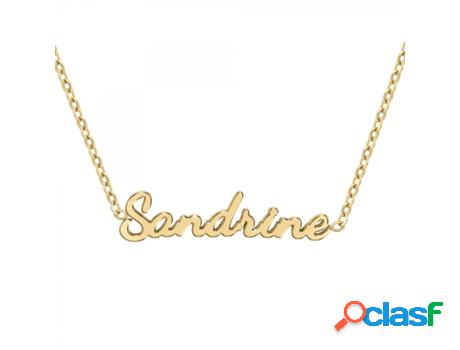 Collar SC_CRYSTAL Sandrine (Acero - Dorado - 40cm)