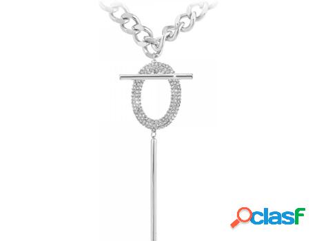 Collar SC_CRYSTAL Zirconia (bañado a rodio - 41cm)