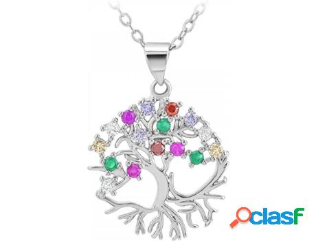 Collar SC_CRYSTAL Zirconia (bañado a rodio - 47cm)