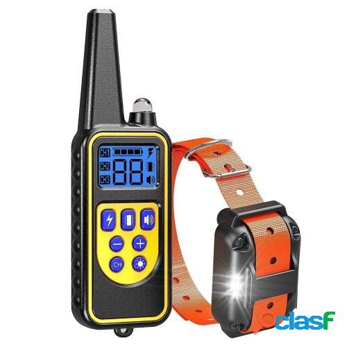 Collar de entrenamiento de perro recargable impermeable IP67