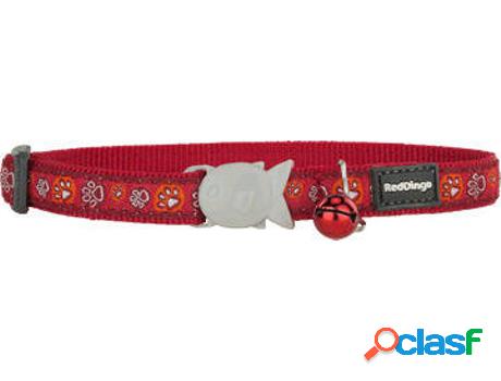 Collar para Gatos RED DINGO Ajustable Style Rojo (20-32)