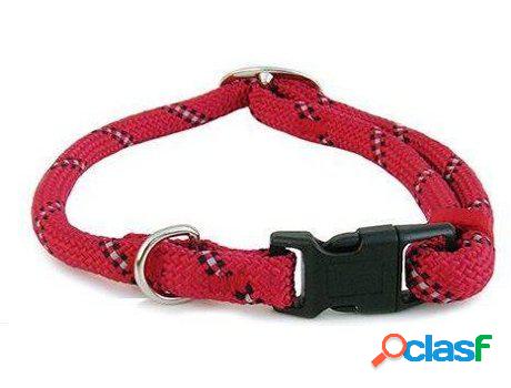 Collar para Perros FREEDOG Reflectante de nylon redondo Rojo