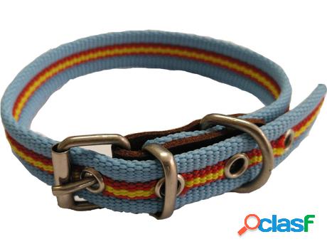Collar para Perros GLOBAL Bandera de España (Azul - 35cm -