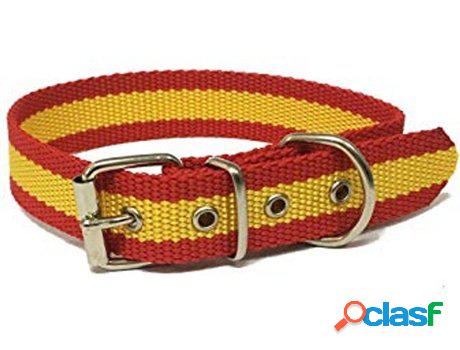 Collar para Perros GLOBAL Bandera de España (Rojo - 45cm -