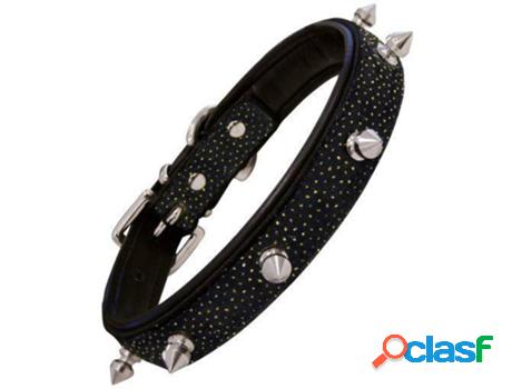 Collar para Perros GLORIA PETS Cuero con Pontas Brillantes