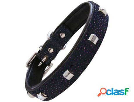 Collar para Perros GLORIA PETS Cuero con Pregos Brillantes