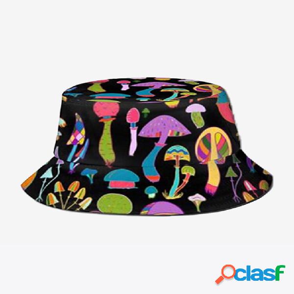 Collrown Mujer & Men Colorful Mushroom Patrón Estampado