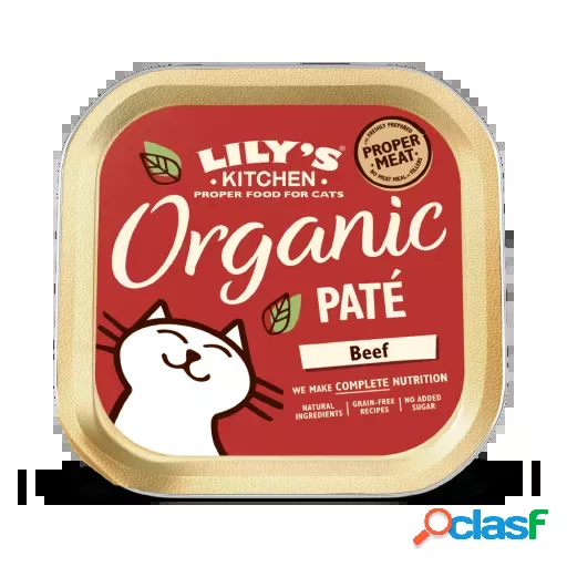 Comida Húmeda Organic Paté de Ternera para Gatos 85 gr