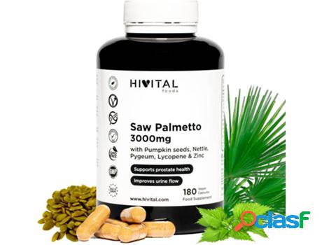 Complemento Alimentar HIVITAL Saw Palmetto (180 Cápsulas
