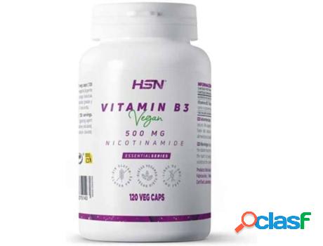 Complemento Alimentar HSN Vitamina B3 Nicotinamida (120 veg