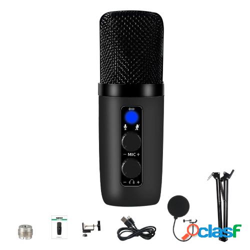 Condensador de micrófono USB RGB 192KHz / 24bit Micrófono