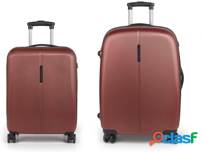 Conjunto 2 Maletas de Viaje GABOL Paradise (104 L - Naranja)