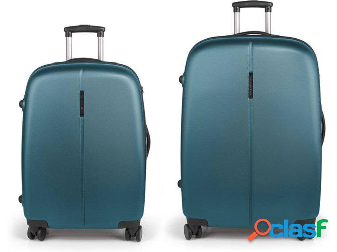 Conjunto 2 Maletas de Viaje GABOL Paradise (166 L - Verde)