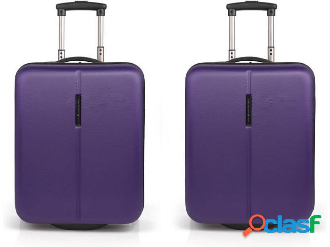 Conjunto 2 Maletas de Viaje GABOL Paradise (66 L - Morado)