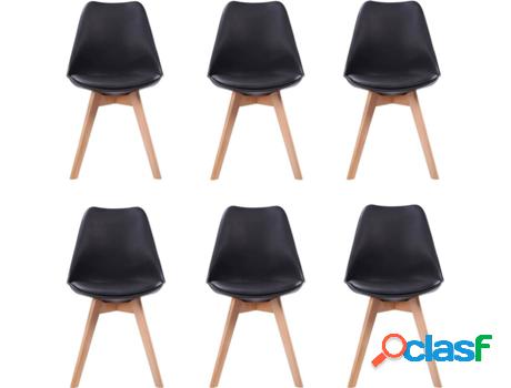 Conjunto De Sillas De Interior BENEFFITO Senja Negro (52 x