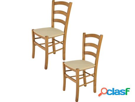 Conjunto de 2 Sillas T M C S Venice 322RO-169-NL021 (Marrón