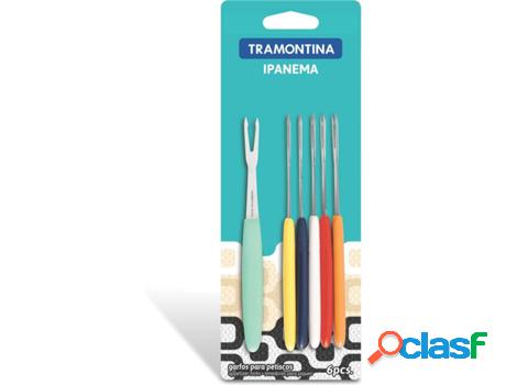 Conjunto de 6 Tenedores de Aperitivos TRAMONTINA Ipanema