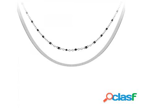 Conjunto de Collares SC_BOHEME (Acero - 35cm)