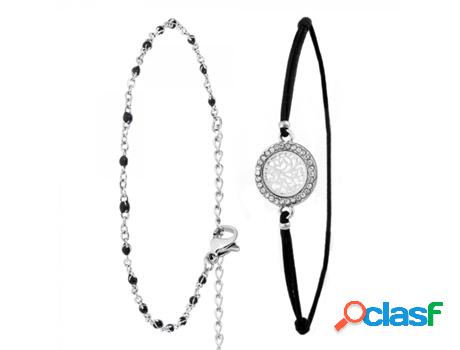 Conjunto de Pulseras SC_BOHEME Cristales (bañado a rodio -