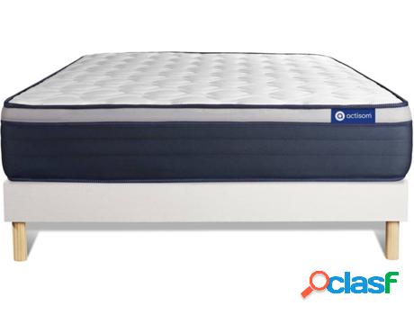 Conjunto de Somier Blanco + Colchón ACTISOM Actiflex Max