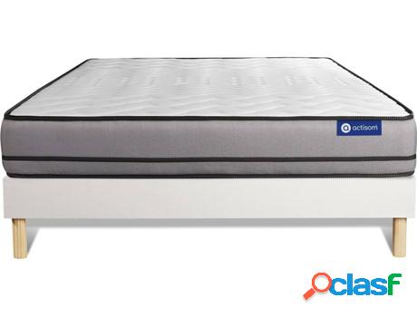 Conjunto de Somier Blanco + Colchón ACTISOM Actiflex Night