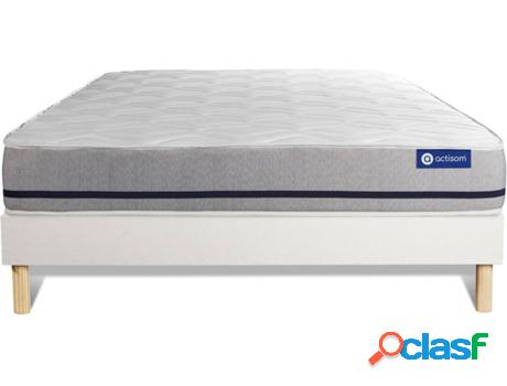 Conjunto de Somier Blanco + Colchón ACTISOM Actilatex Soft