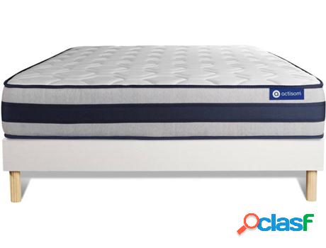 Conjunto de Somier Blanco + Colchón ACTISOM Actimemo Ergo