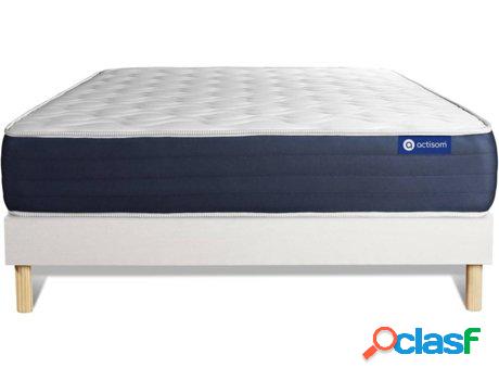 Conjunto de Somier Blanco + Colchón ACTISOM Actimemo Sleep