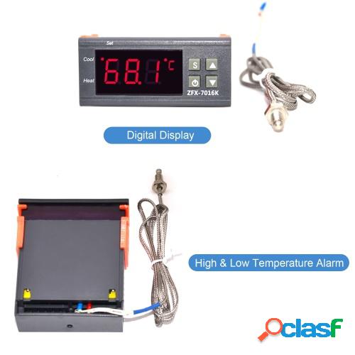 Controlador de temperatura digital ZFX-7016K 30A Termostato