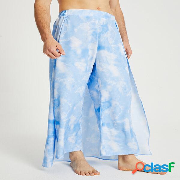 Corbata suelta para hombre teñida Pantalones