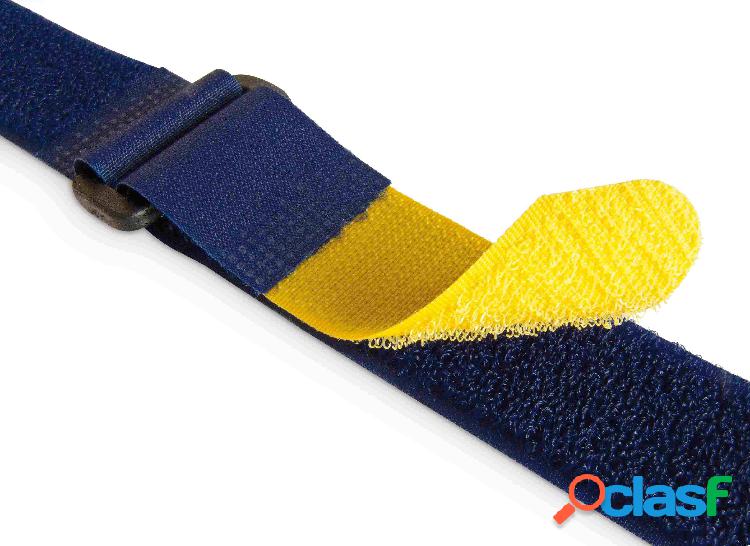 Correa Ajustable 25Mmx46Cm Azul/Amarillo Velcro