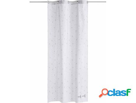 Cortinas de Ducha NAF NAF Rabbit & Moon Gris (140 x 260 cm)