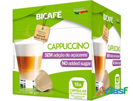 Cápsulas de Café BICAFÉ Cappuccino No Sugar (16