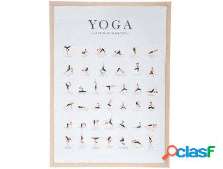 Cuadros HOGAR Y MÁS Decorativo Yoga (50x70cm - vidrio y