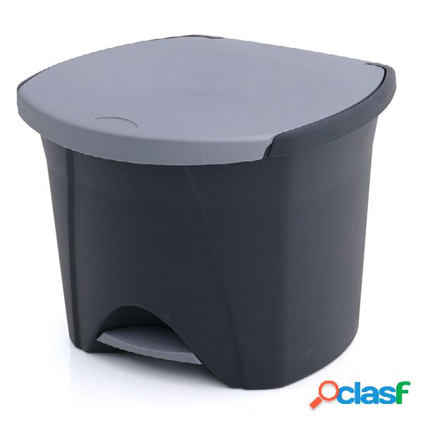 Cubo de basura 48L Plastiken Eco Negro