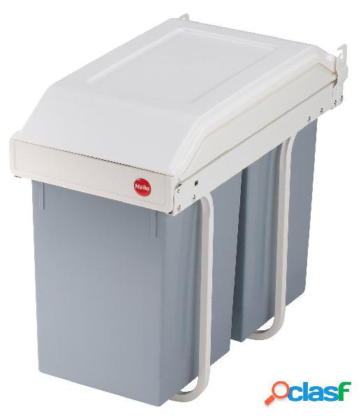 Cubo de reciclaje doble integrado 2x15 litros Multi-Box