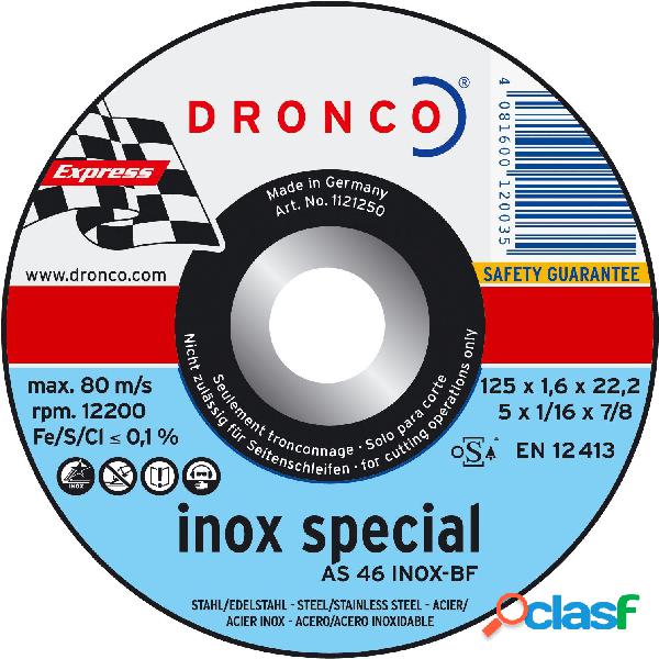 DRONCO AS46TINOX-230 - Disco de corte metal AS 46 T INOX